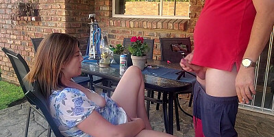 Mutual Masturbation With My Stepsis Outdoors