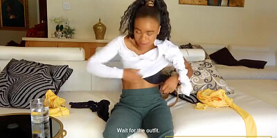 Booty White In Naughty African Teen 18+ Twerks Her Big Booty On My White Dick Pov