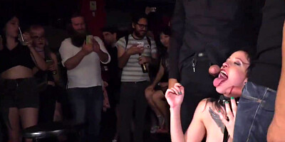 Slave On A Leash Gang Banged In Public With Antonio Ross, Lilyan Red And Steve Holmes