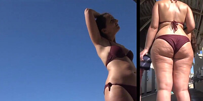 Hot Curvy Milf In Bikini