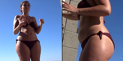 Hot Curvy Milf In Bikini