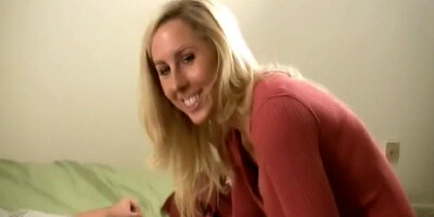 Handjob For A Small Cock From A Sexy With Horny Blonde