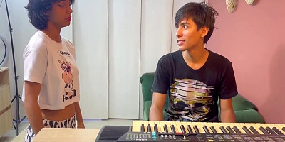 I Help My Little Stepsister With Her Music Lessons And I End Up Fucking Her Hard Until I Cum