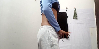 Amazing Young Indian College Girl In Her Hostel Room