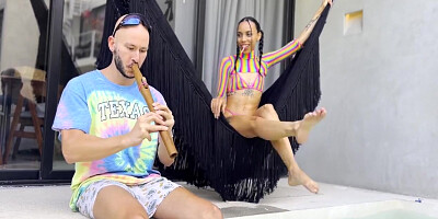 Skinny Colombian Girl Violeta Grey Loves Lollipops Sucking & Fucking