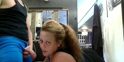 A Sexy Bbw Neighbor Gives Me A Blowjob