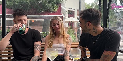 American Travel Slut Gets First Dp By Two Latinos In Buenos Aires Ft