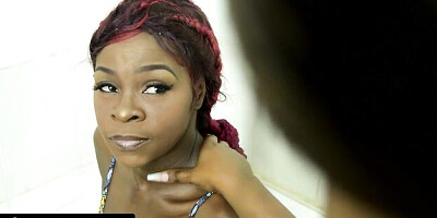 Playful love's brunette dirt