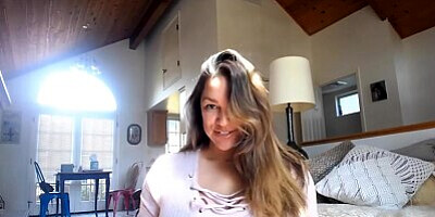 Monica Mendez birthday show with her giant tits in focus webcam