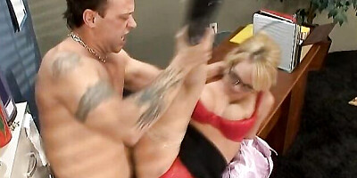 Magnificent Tyann Mason at office dirt