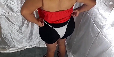 Filming Me Putting On Underwear In Dressing Room