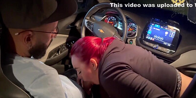 My Friend And I Played With My Bosss Cock In His Car 10 Min With Vicky Wyne