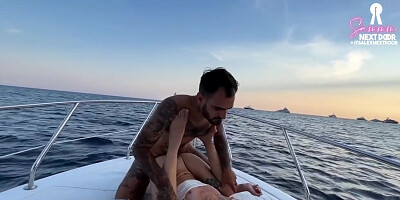 Italian Skipper Fucks American Tourist On His Boat