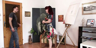 Granny Bet featuring courtesan's from behind dirt