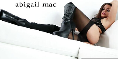 Exquisite Abigail Mac at brunette clip