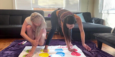 A Strip Twister Game With Sexy Lesbians And One Big Sex Toy - Isabelle Love