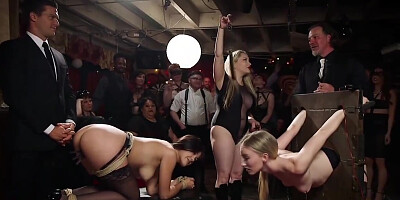 Kendra Spade, Riley Reyes And Ramon Nomar In Locked And Tied Up Babes Tormented At Bdsm Orgy Swinger Par