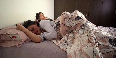 My Best Friend Is Feeling Sad And We Snuggle In Her Husbands Bed Together 22 Min With Sexo Duro