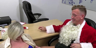 Lacey Starr - Santa Is Being Overly Friendly With The Elves And Stepmoms And This Bad Ass Grandma Is Set To Take Care Of It