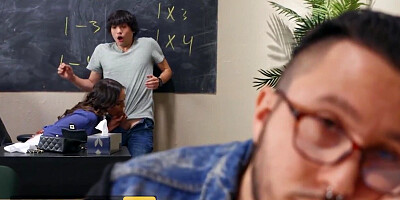 Sexy teacher is nailed by the bad student