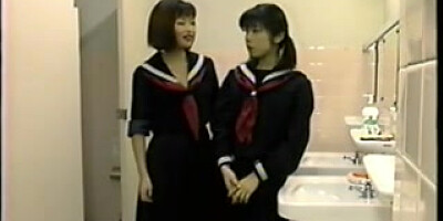 Japanese schoolgirls dominate and humiliate man (censored)