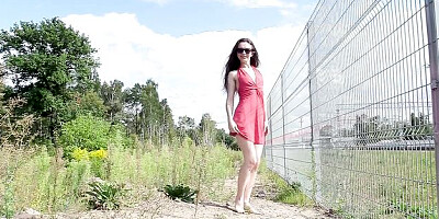 Femme fatale fiancée's striptease video