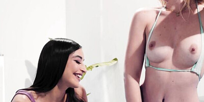 Admirable Emily and Leah's pornstar trailer
