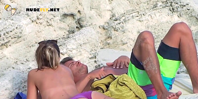 Nude Beach Girl Filmed By A Completely Naked On The Beach