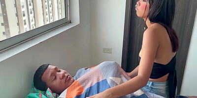 My Big Stepbrother Is Sick And I Give Him The Fuck Of His Life So He Can Heal