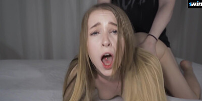 The Hardest Shoot Of Her Life - Nata Gold Rough Fucked Without Mercy By Two Guys