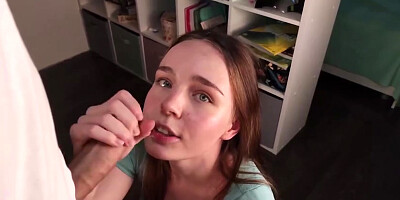 Aqua Ri - Slobbery Blowjob From A Cute Girl In A Short Dress