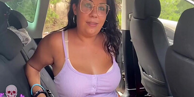 Big Ass Tits And Rough Sex In Girl Fucked In The Car Public Parking