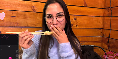 My Lush Was All Wet When I Took It Off! (in Public Orgasm)