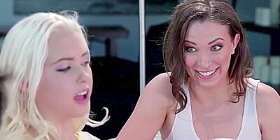 My Daring Me To Lick Their Pussy - Adria Rae, Chloe Cherry And Lily Love