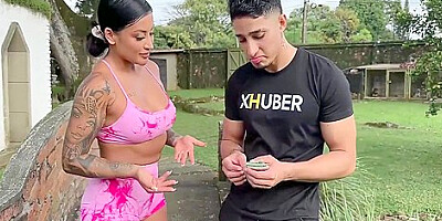 I Offer Sex To Busty Mariana Martix In A Public Park To Fuck Her - Milan Rodriguez