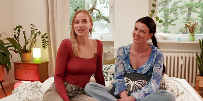 Ersties - First lesbian experience: Josie L fucks with a woman for the first time