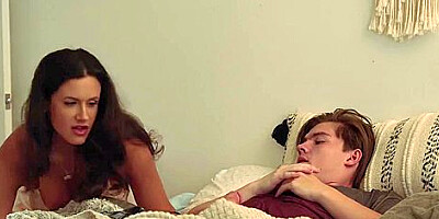 Horny Stepmom Penny Barber Cant Ignore Stepsons Boner And Fucks Him Hard