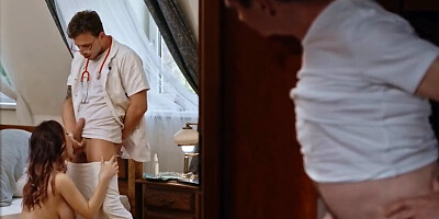 Freaky doctor sees he naked girl and gets super hard