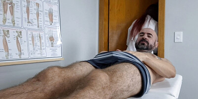 Nurse stares fixed on patient',s cock!