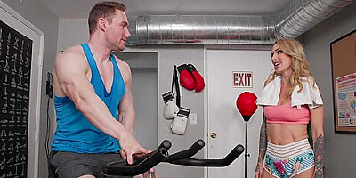Sexy Gets Her Pussy Worked Out At The Gym - Sarah Jessie