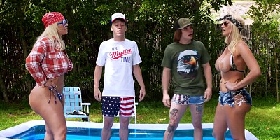 Jenna Starr - Truth Or Dare Turns Into A Milf Swap Fuck Fest! [hd