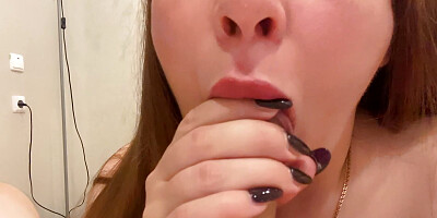 Young MILF Gives Morning Blowjob, Huge Cumshot in Mouth!