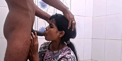 Cute Desi chick with a lovely smile is fucked in the bathroom