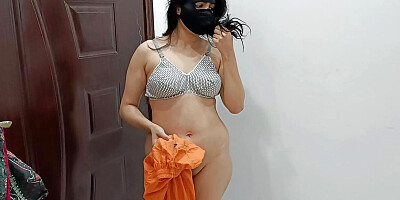 Desi Big Boobs Stepmom Changing Clothes In Her Room
