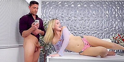 Blonde Stepdaughter Wants To Have A Casual Relationship With Her Stepdaddy