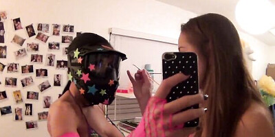 Fascinating Romi's brunette clip