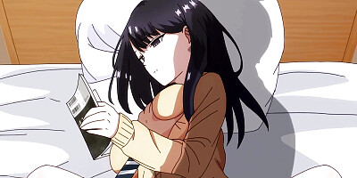 Otaku eating his school friend to read manga.