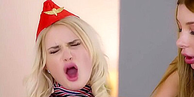 Marilyn Crystal And Lika Star In Lewd Girls In Uniform Exciting Clip