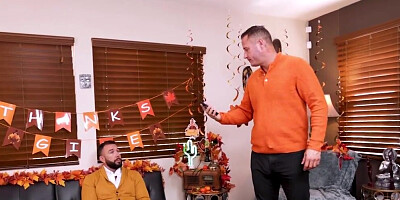 Thanksgiving and fuck giving session with two teens