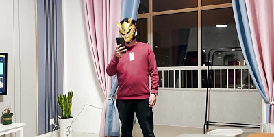 Lucky Delivery guy with big cock fucks Hot Asian Petite Girl and gives creampie